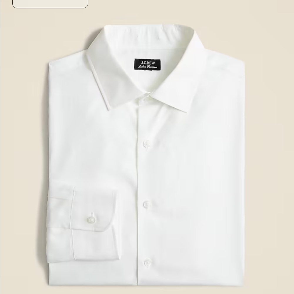 J Crew Ludlow Premium White Shirt -  16h/36